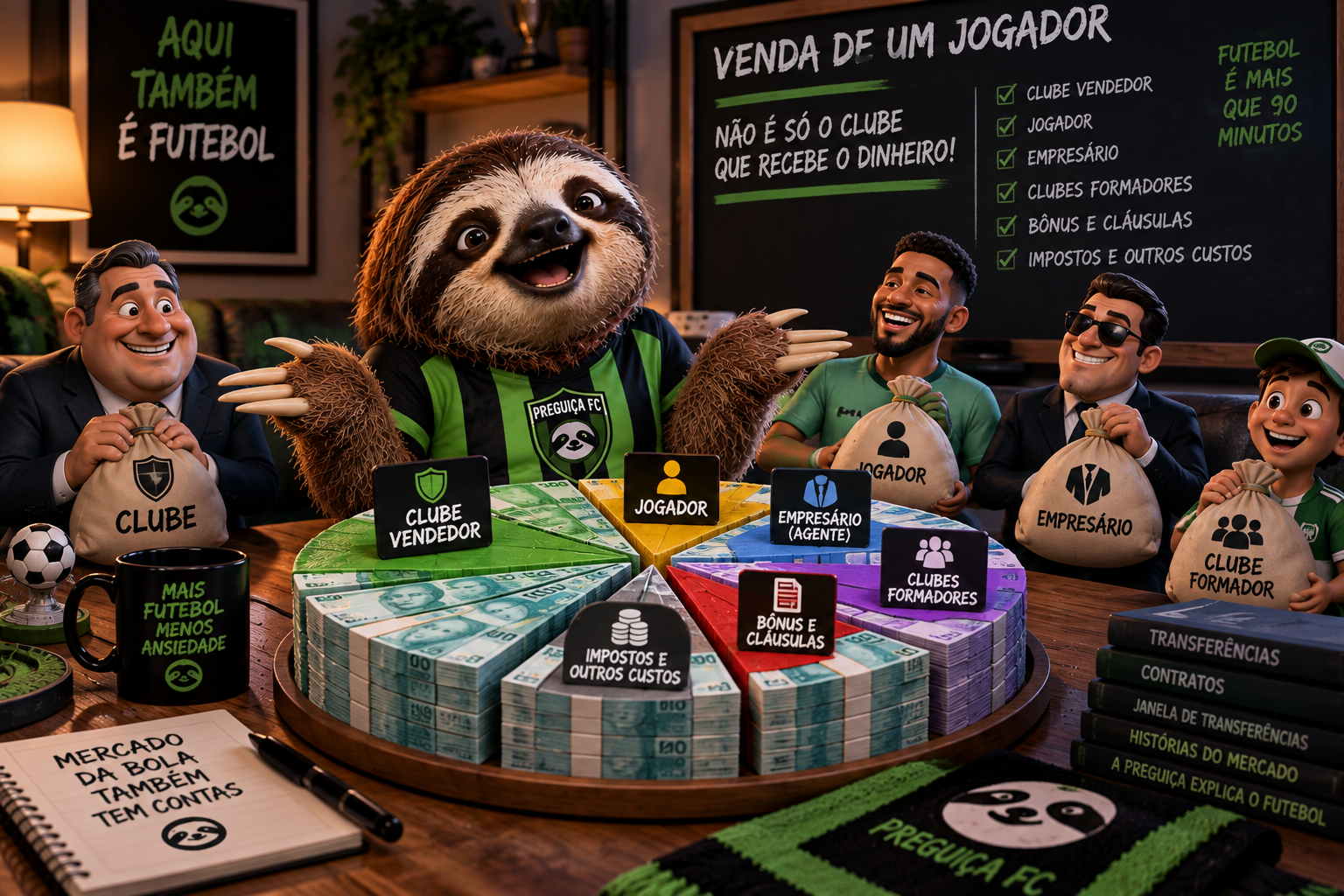 Preguiça explica quem fica com o dinheiro da venda de um jogador de futebol