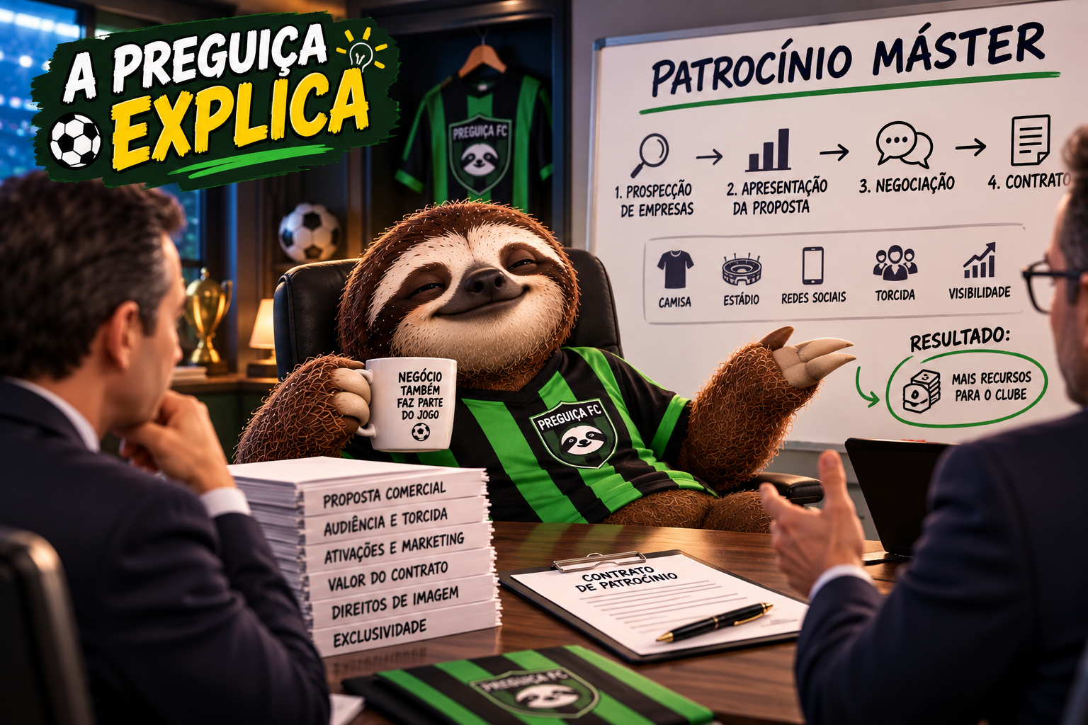 Preguiça FC explica como um clube consegue um patrocinador máster